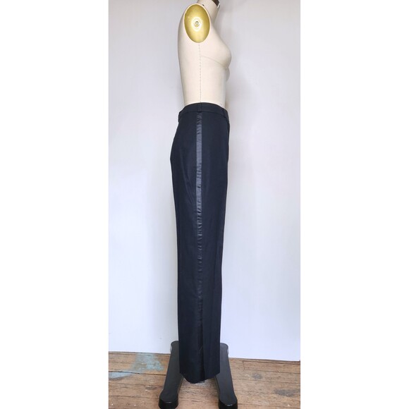 Vintage Black Wool Pants Christian Aujard - High Waisted Ankle Pants Wool XS - Picture 6 of 10